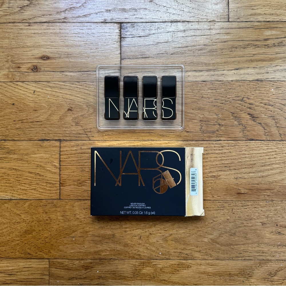 NWT NARS Cosmetics x Studio 54 ‘Never Enough’ 4pc travel lipsticks